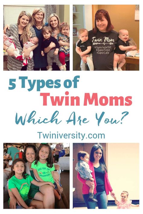 5 types of twin moms. Which one are you? Twin Mom Quotes, Twin Mom Humor, 4th Pregnancy, Types Of Twins, Toddler Twins, Twin Quotes, Twin Humor, Mom Of Twins, Raising Twins