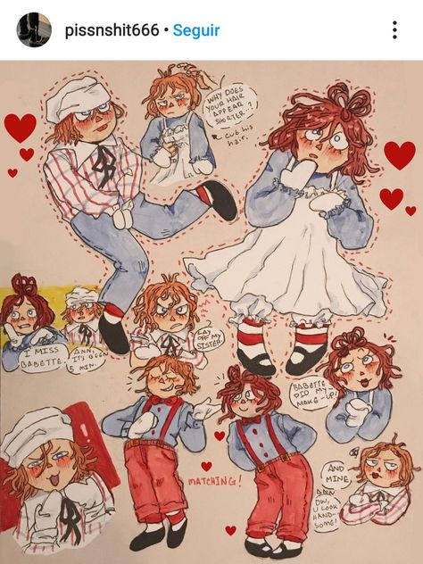 Raggedy Ann And Babette Fanart, Raggedy Ann Fanart, Raggedy Ann X Babette, Raggity Anne, Raggedy Andy Fanart, Raggedy Ann And Andy Fanart, Raggedy Anne, Cartoon Characters As Humans, Raggedy Andy