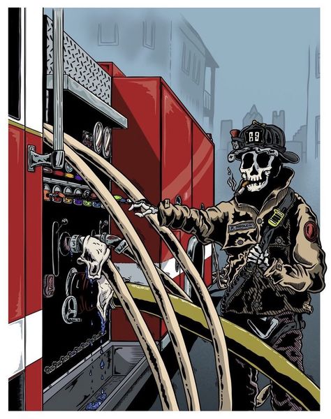 Fire Fighter Wallpaper, Firefighter Skeleton, Fighter Tattoos, Fire Pictures, Fire Dept Logo, Firefighter Decals, Firefighter Tattoo, Fire Fighter Tattoos, Firefighter Training