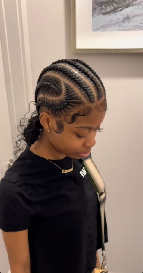 Big Conrows Lines And Braids, 6 Cornrows Braids Black Women, Cross Over Braids, 8 Cornrows Braids, Large Feed In Braids, Corn Rows Braids Black Women, Cornrows Natural Hair No Extensions, 4 Cornrows, Cornrow Hairstyles For Black Women