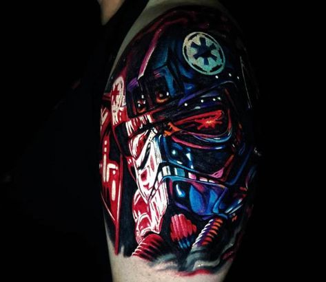 Tattoo photo - Tie Fighter Pilot tattoo by Jason Baker Tie Fighter Pilot Art, Fighter Pilot Tattoo, Fighter Pilot Art, Pilot Tattoo, Fighter Tattoo, Game Of Thrones Tattoo, Avengers Tattoo, Sport Tattoos, Tie Fighter Pilot