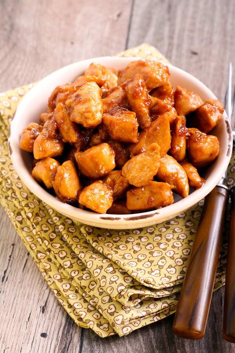 Longhorn Spicy Chicken Bites Recipe - Table for Seven Pf Chang Honey Chicken Recipe, Longhorn Spicy Chicken Bites, Longhorn Spicy Chicken Bites Recipe, Longhorn Chicken, Honey Garlic Chicken Bites, Spicy Chicken Bites, Garlic Chicken Bites, Chicken Bites Recipe, Ckd Diet