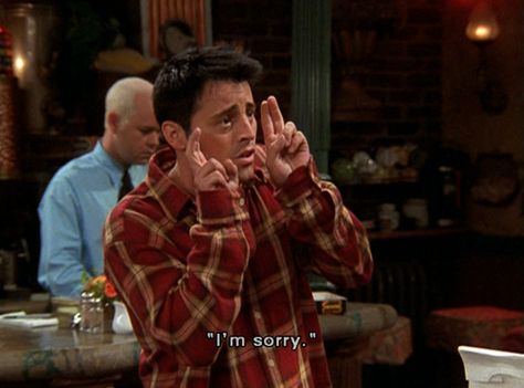 Joey uses air quotes Joey Friends, Friends Tv Quotes, Friends Scenes, Ross Geller, Friends Cast, Friends Tv Series, Joey Tribbiani, Friends Moments, Friends Series