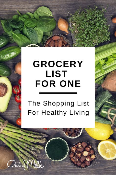 Meals For Single Men, Just Moved In Grocery List, Grocery List Healthy For One, Single Grocery List, Minimalist Grocery List, Meal Prep For Single Women, Basic Grocery List For One, Basic Food Shopping List, Single Person Grocery List