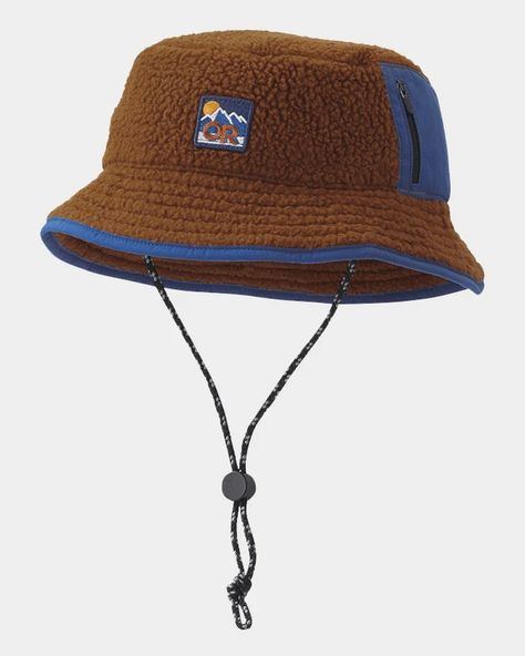 Outdoor Research x Quinn Mason Fleece Bucket Hat | Field Mag Fleece Bucket Hat, Cos Fashion, Funky Hats, Climbing Pants, Concept Clothing, Outdoor Research, Fire Fits, The Masters, Bucket Hats