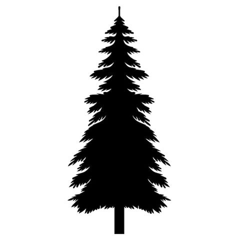 Vector silhouette christmas tree nature ... | Premium Vector #Freepik #vector #forest-silhouette #tree-silhouette #pine #forest-trees Black Tree Silhouette, Forest Tree Silhouette, Tree Silloutes Simple, Evergreen Silhouette, Treeline Silhouette, Tree Svg Free, Silhouette Christmas Tree, Trees Logo, Tree Silhouette Tattoo