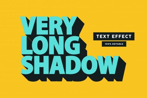 Long Shadow Text, Tshirt Graphics, Graffiti Text, Comic Text, Brochure Inspiration, Word Poster, Retro Text, 3d Text Effect, Text Background