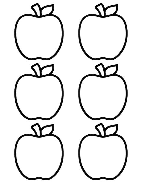 Celebrate autumn and the back-to-school season with these free printable apple coloring pages for kids of all ages including toddlers, preschoolers, elementary school aged children, and older kids. Whether you are looking for basic apple templates for apple crafts or detailed apple tree scenes for older kids, these fall coloring pages will provide hours of fun for your little ones. These free printable coloring pages are perfect for fall crafts for kids and back-to-school activities. Counting Apples Preschool, Apple Template Free Printable, Apple Crafts For Toddlers, Daycare Job, Apple Tree Activity, Apple Coloring Page, Apple Crafts Preschool, Apple Printable, Apple Template