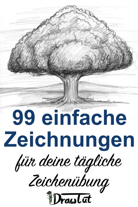 Eine umfangreiche Sammlung von Ideen und Tipps für einfache Zeichnungen. 99 einfache Zeichnungen im Überblick. Weiter How To Pencil Sketch, Tutorial Sketch, Pencil Sketch Drawing, Sketch Notes, Graffiti Designs, Easy Drawings Sketches, Happy Paintings, Sketchbook Inspiration, Sketches Easy