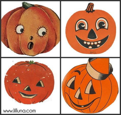 Vintage Halloween Art, Vintage Pumpkin, Halloween Clips, Halloween Labels, Pumpkin Art, Halloween Illustration, Halloween Displays, Halloween Images, Halloween Quotes