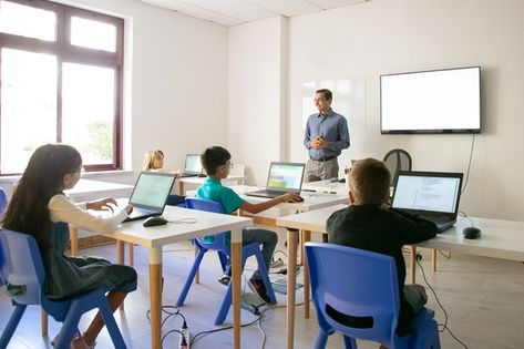 Tata Surya, Teacher's Desk, Computer Teacher, Kids Computer, Computer Education, Computer Class, Sneeze Guard, Colonial History, Teaching Middle School