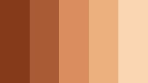 Skin Colour Palette, Skin Tone Color Palette, Brown Color Combinations, Skin Tone Palette, Skin Palette, Paint Color Codes, Email Examples, Hex Color Palette, Color Palette Challenge