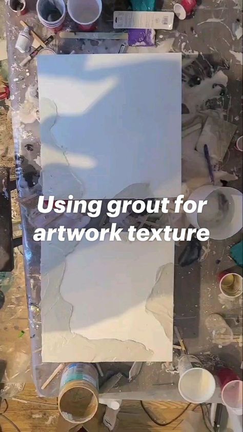 Using grout for artwork texture | Abstract painting, Abstract art diy, Resin art painting Texture Painting Techniques, Mixed Media Art Techniques, Abstract Art Painting Techniques, Coral Art, Mixed Media Art Canvas, Diy Abstract Canvas Art, Resin Art Painting, Abstract Art Diy, Creating Texture