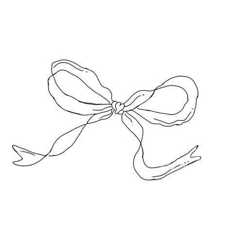 Bow Drawing, Dibujo Simple, Desain Quilling, Bow Tattoo, Modern Tattoos, Aesthetic Board, Dainty Tattoos, 背景 シンプル, Tattoo Outline