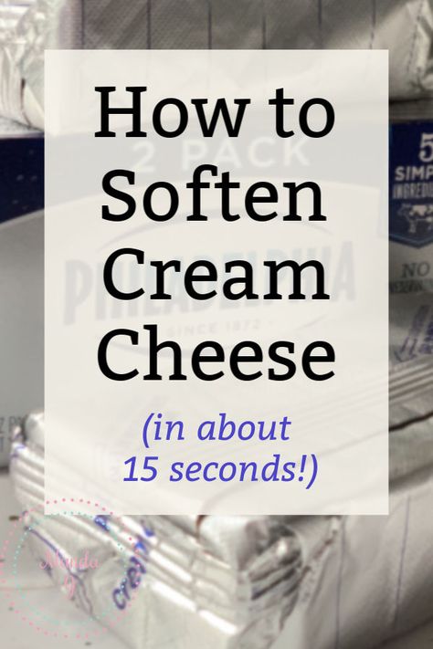 How to soften cream cheese for cooking or baking easily! Several methods including one that takes about 15 seconds! How To Soften Cream Cheese Quickly, Soften Cream Cheese Quickly, Buttermilk Substitute, Fluffy Scrambled Eggs, Cream Cheese Bars, How To Make Cream, Bacon In The Oven, Philadelphia Cream Cheese, Make Cream Cheese