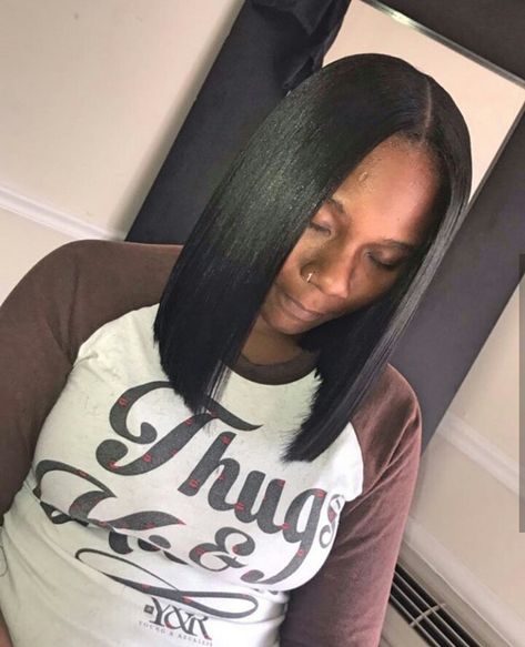 IG: @bob_slaya Ohio Stylist Long Bob With Middle Part, Long Bob Middle Part Straight, Middle Part Long Bob, Long Bob Middle Part, Middle Part Quick Weave Bob, Long Bob Weave, Bob Hairstyles Middle Part, Middle Part Bob Quick Weave, Long Bob Sew In