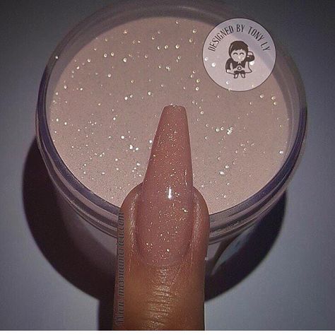 Mac Glitter Eyeshadow, Nail Dipping Powder Colors, Acrylic Nail Powder, Sparkle Nails, Glitter Force, Dip Powder Nails, Dipped Nails, Acrylic Nails Coffin, Acrylic Powder