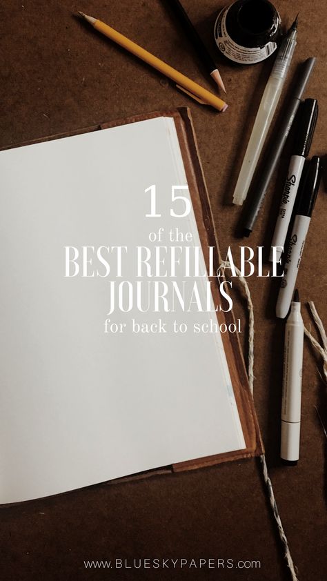 15 of the best refillable journals, notebooks and sketchbooks for back to school Birthday Present For Boyfriend, Refillable Journal, Paper Blog, Roommate Gifts, Lucky Elephant, Presents For Boyfriend, The Blue Sky, Journals Notebooks, Presents For Mom