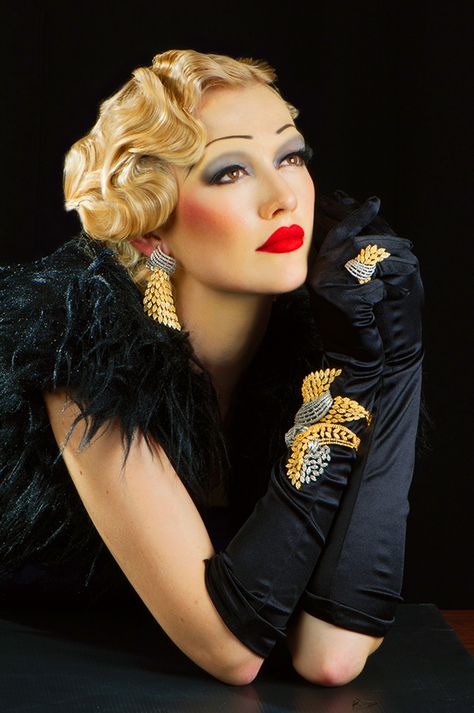 1930’s Makeup, 1930 Makeup, 1930 Hair, 1930's Makeup, Cabaret Makeup, Era Makeup, 30s Makeup, 1930s Makeup, Hairstyles 1920s