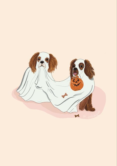 Christmas Puppy Illustration, Halloween Dog Tattoo, Halloween Dog Illustration, Halloween Dog Drawing, Halloween Dog Wallpaper, Holloween Wallpapers, Widget Halloween, Halloween Preppy, Preppy Halloween