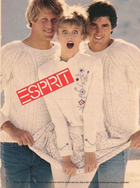 Cheeky Esprit circa early 80s Seventeen Magazine 90s, Vintage Fall Fashion, 1980s Makeup, 80s Ads, Mademoiselle Magazine, Seventeen Magazine Fashion, Just Seventeen, 1980s Fashion Trends, 1980s Childhood