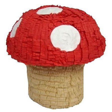 Standard Mushroom Pinata, Red Mushroom Piñata, Mushroom Pinata, Fancy Pinata, Mario Lego, Pinata Ideas, Smurfs Party, Woodland Fairy Party, Piñata Ideas, Diy Pinata