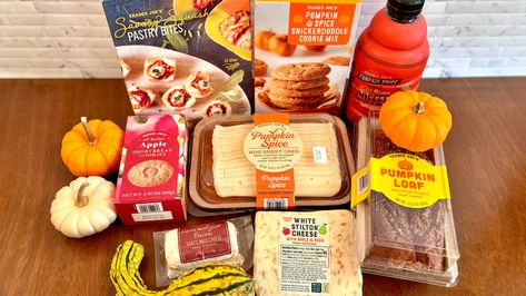 8 Trader Joe's Fall 2024 Items, Ranked - Tasting Table Fall Dessert Charcuterie, Trader Joes Vegan, Stilton Cheese, Pumpkin Sheet Cake, Dessert Charcuterie, Plain Cookies, Pumpkin Loaf, Buttery Shortbread Cookies, Dessert Tray