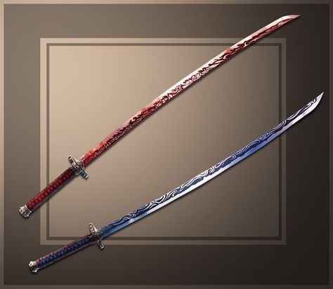 Dark Blade, Anime Swords, Fantasy Blade, Tactical Swords, Types Of Swords, Fantasy Props, Cool Swords, 5 Anime, Samurai Swords