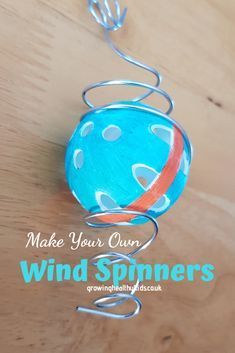 Diy Windchimes, Copper Wind Spinners, Wind Spinners Diy, Childrens Garden, Carillons Diy, Wind Chimes Homemade, Garden Wind Spinners, Garden Spinners, Marbles Crafts