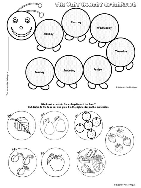 Caterpillar Craft Preschool, Very Hungry Caterpillar Printables, Book Worksheet, The Very Hungry Caterpillar Activities, The Very Busy Spider, Hungry Caterpillar Craft, Hungry Caterpillar Activities, Caterpillar Book, Caterpillar Craft