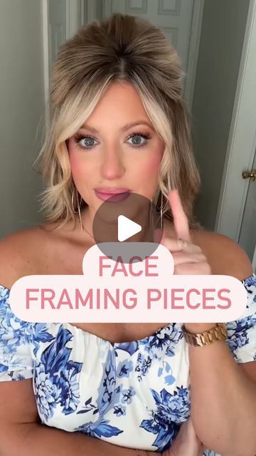 35K views · 1.2K likes | Rachel Bowling on Instagram: "Face-framing layers are shorter pieces of hair, strategically placed around the face to help accentuate or soften your features. They can be flattering and even the way the layers fall/are curled can help to slim and contour your face! Adding just a little curl can make a difference in dressing up your look!" Face Framing In Ponytail, Styling Face Framing Layers Tutorial, How To Curl Hair Around Your Face, How To Frame Your Face With Hair, Half Up Half Down With Face Framing, How To Pull Out Hair To Frame Your Face, How To Curl Face Framing Layers, Face Framing Pieces Ponytail, Face Framing Layers Updo