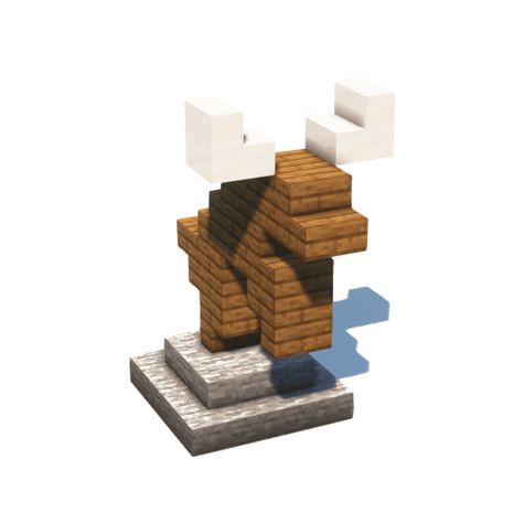 Minecraft Moose Head, Simple Minecraft Statues, Minecraft Guardian Statue, Stone Statue Minecraft, Rabbit Statue Minecraft, Minecraft Tiny Statue, Potion Stand Minecraft, Minecraft Small Dragon Statue, Minecraft Stop Sign