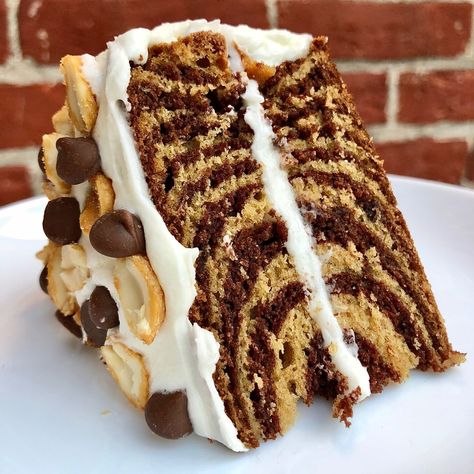 Chocolate Peanut Butter Swirl Cake, Restaurant Desserts, Chocolate And Vanilla Cake, Cake Calories, Nothing Bundt, Nothing Bundt Cakes, Chocolate Peanut Butter Cake, Cookie Dough Truffles, Dessert Cakes