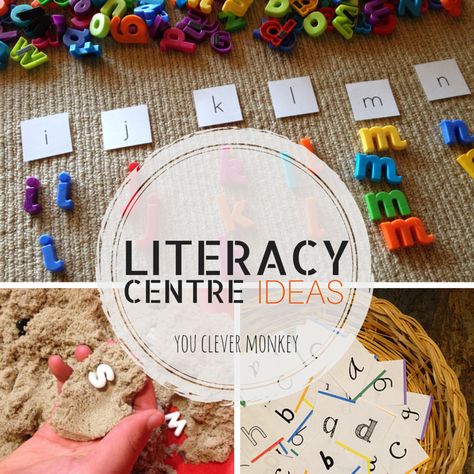 More literacy centre ideas to try in your classroom! You Clever Monkey shares more literacy-based activities perfect for 4-7 year olds. For more visit www.youclevermonkey.com Independent Literacy Activities, Literacy Rich Classroom Ideas, Large Group Literacy Prek, Literacy For 3 Yrs Old, Center Ideas For Kindergarten, Weekly Timetable, Literacy Center Ideas, Beginning Letter Sounds, Literacy Centres