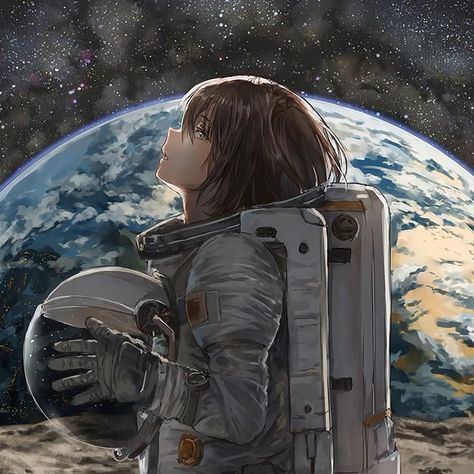 Horizon Wallpaper, Space Anime, Motion Wallpapers, Astronaut Wallpaper, Astronaut Art, Event Horizon, Anime Lover, Girl Posters, Wallpaper Free Download