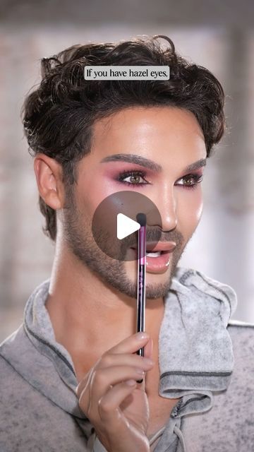 SPENCER on Instagram: "👁️ Do you have HAZEL eyes? Then BURGUNDY is your color! 🤗 Which eye color should I share next?!" How To Make Hazel Eyes Pop, Eyeshadow Looks For Hazel Eyes, Makeup Ideas For Hazel Eyes, Eye Makeup For Hazel Eyes, Burgundy Smokey Eye, Hazel Eyes Makeup, Burgundy Makeup Look, Burgundy Eye Makeup, Burgundy Eyeshadow