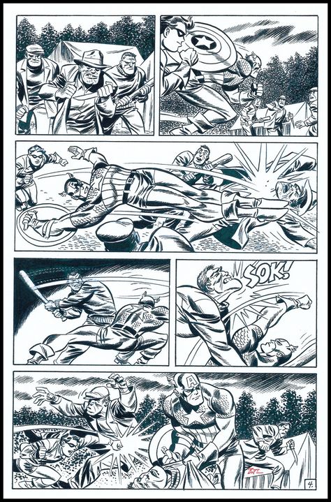 Marvel Comics Pages, Bruce Timm Art, Ink Drawing Techniques, Comic Illustrations, Captain America And Bucky, Marvel Cartoons, Sketch It, Bruce Timm, Comic Book Pages