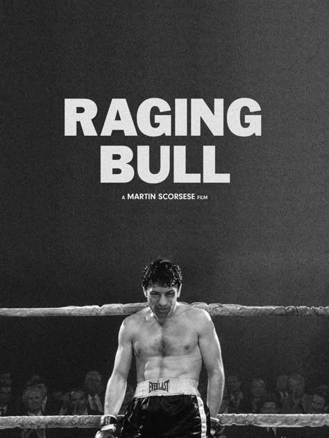 Raging Bull 1980, Raging Bull Wallpaper, Raging Bull Movie, Raging Bull Poster, Aesthetic Movie Posters, Martin Scorsese Movies, Film Cult, Film Posters Art, Septième Art