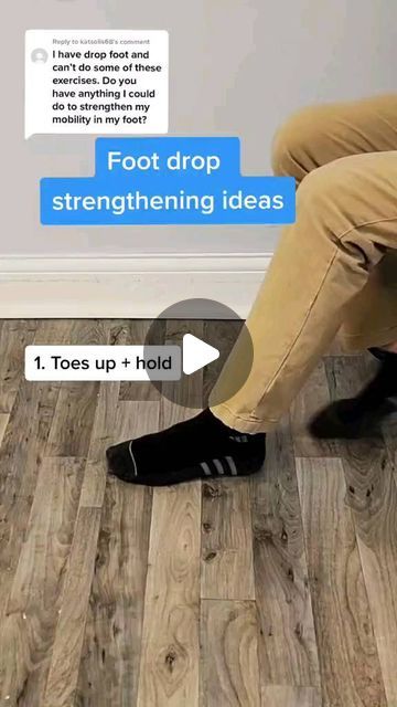 Foot Drop Exercises, Best Exercise For Hips, Ankle Exercises, Senior Exercises, Foot Exercises, Occupational Therapy Activities, General Ideas, Different Exercises, Hip Workout