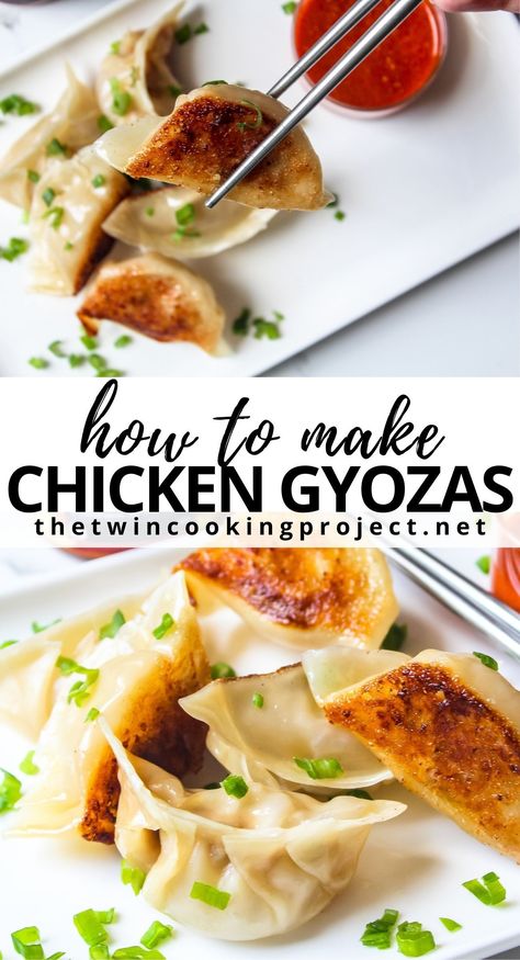 Savoury Pastries, Chicken Potstickers, Tasting Board, Gyoza Dumplings, Chicken Dumplings Recipe, Chicken Garlic, Chinese Snacks, Chinese Dumplings, Chicken Appetizers