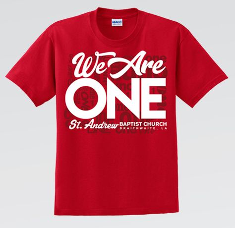 We+Are+One+Church+T+Shirt School Reunion Tshirt Design, Church T Shirt, Reunion Tshirt Design, Family Reunion Logo, Youth Group Shirts, Family Reunion Tshirts, Family Reunion Shirts Designs, Sims Family, Father Love Quotes