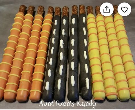 Party Snacks Table, Snacks Table, Party Snack Table, Construction Birthday Cake, Covered Pretzel Rods, Construction Baby Shower, Chocolate Covered Pretzel, Construction Theme Birthday Party, Chocolate Covered Pretzel Rods