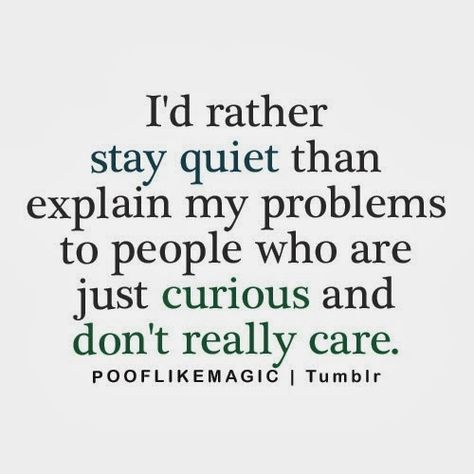 I'd rather stay quiet than explain my problems to people who are just curious and don't really care Quiet People, Life Quotes Love, Intp, Infp, Infj, A Quote, True Words, Great Quotes, Beautiful Words