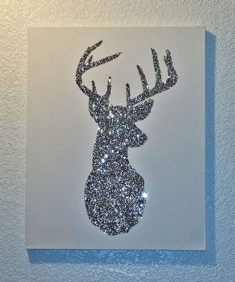 Christmas Diamond Art, Glitter Art Painting Canvases, Diy Diamond Art Ideas, Glitter Canvas Diy, Paintings With Glitter, Glitter Glue Art, Glitter Painting Canvas, Glitter Art Painting, Glitter Paint Canvas