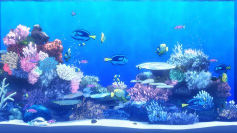 Gif Background, Blue Anime, Aquarium Backgrounds, Japan Art, Slice Of Life, White Sand, Anime Background, Japan, Anime