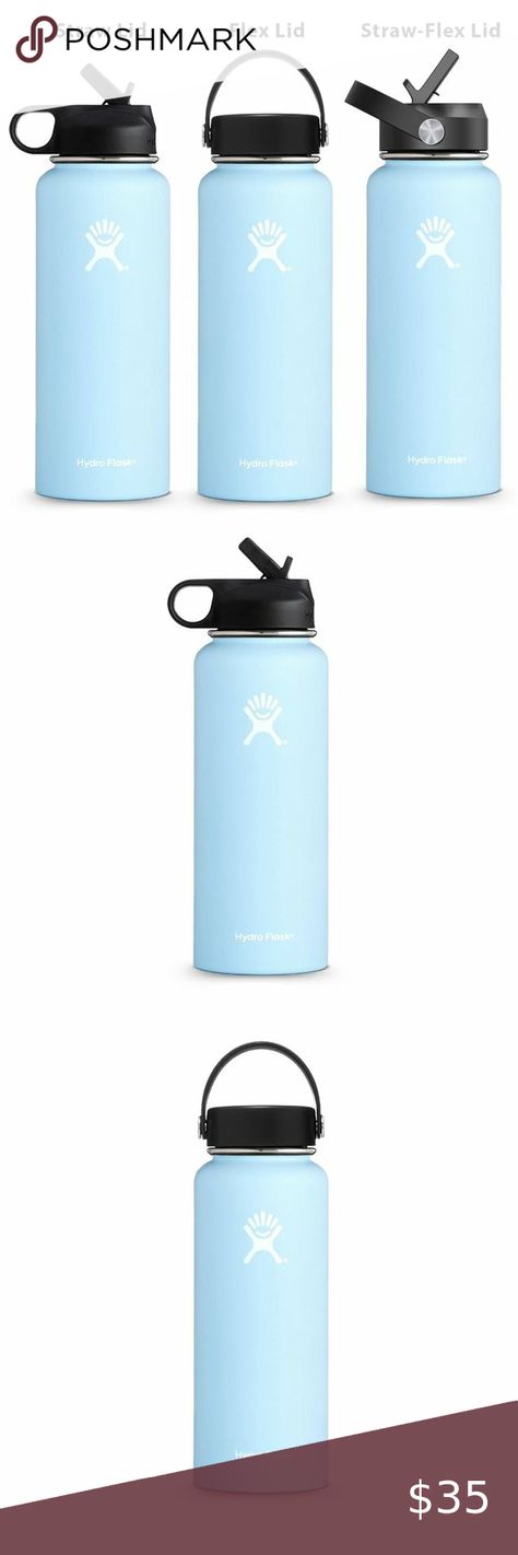 32oz Hydro Flask Light Blue (1.0 Design) Wide Mouth Straw Lid, Flex Lid Water… Light Blue Hydro Flask, Light Blue Water Bottle, Grey's Anatomy Doctors, Christmas List 2022, Keep Hydrated, Hydro Flask Water Bottle, Stainless Bottle, Things I Want For Christmas, Cute School Stationary