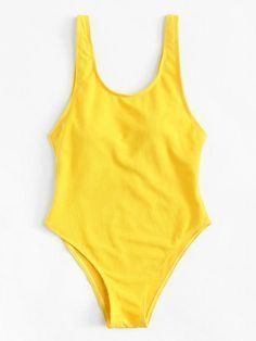 Yellow Swimsuit, Tank Swimsuit, Swimsuit Shein, Hot Swimwear, Bra Types, Swimsuit Fashion, Beachwear For Women, Yellow Fashion