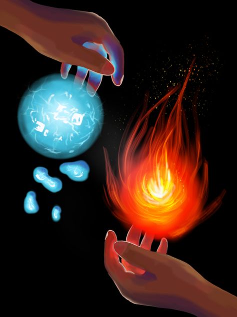 I had a beautiful reference for the hands, but i cant find the pin anymore 😅 so full credit doesnt belong to me, but to the artist, who first did the painting of the hands 😌😊 #art #artist #artwork #follow #fantastic #science Hand With Powers Drawing, Hand Artwork Illustration, Magic Hands Drawing, Superpowers Ideas Art, Fire Powers Drawing, Magic Sketch, Elemental Magic, Super Powers Art, Hands Art