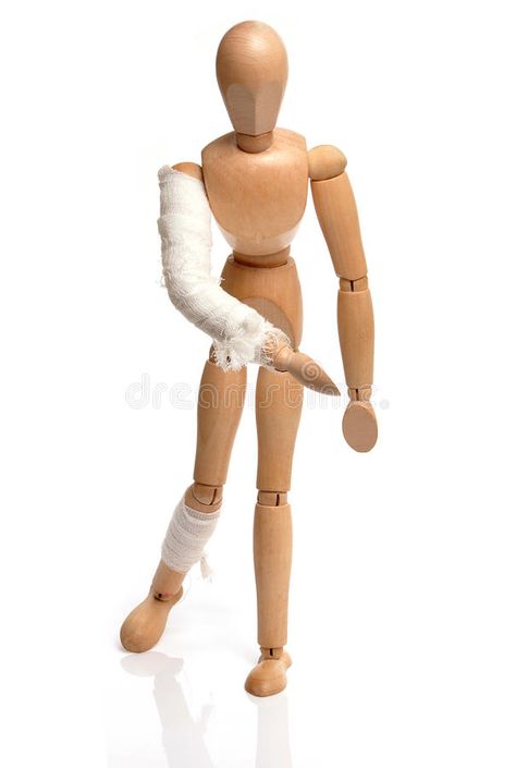 Injury. Wooden mannequin injured on white , #Sponsored, #Wooden, #Injury, #mannequin, #white, #injured #ad Bandaged Leg Drawing, Wrapping Wounds Reference, Bandaged Arm Reference, Person Wrapping Bandages Reference, Injured Drawing, Hands Wrapped In Bandages, Injured Pose Reference, Wooden Mannequin, Leg Art