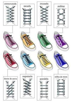 different ways to lace converse - Google Search Simpul Dasi, Ways To Lace Shoes, How To Tie Shoes, Shoelace Patterns, Diy Shoe, Seni Dan Kraf, Shoe Lace Tying Techniques, Green Converse, Tie Shoelaces